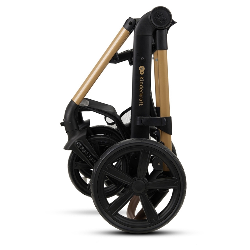 KINDERKRAFT - Poussette combinée 3en1 MOOV 2 Pure noir + siège auto MINK PRO