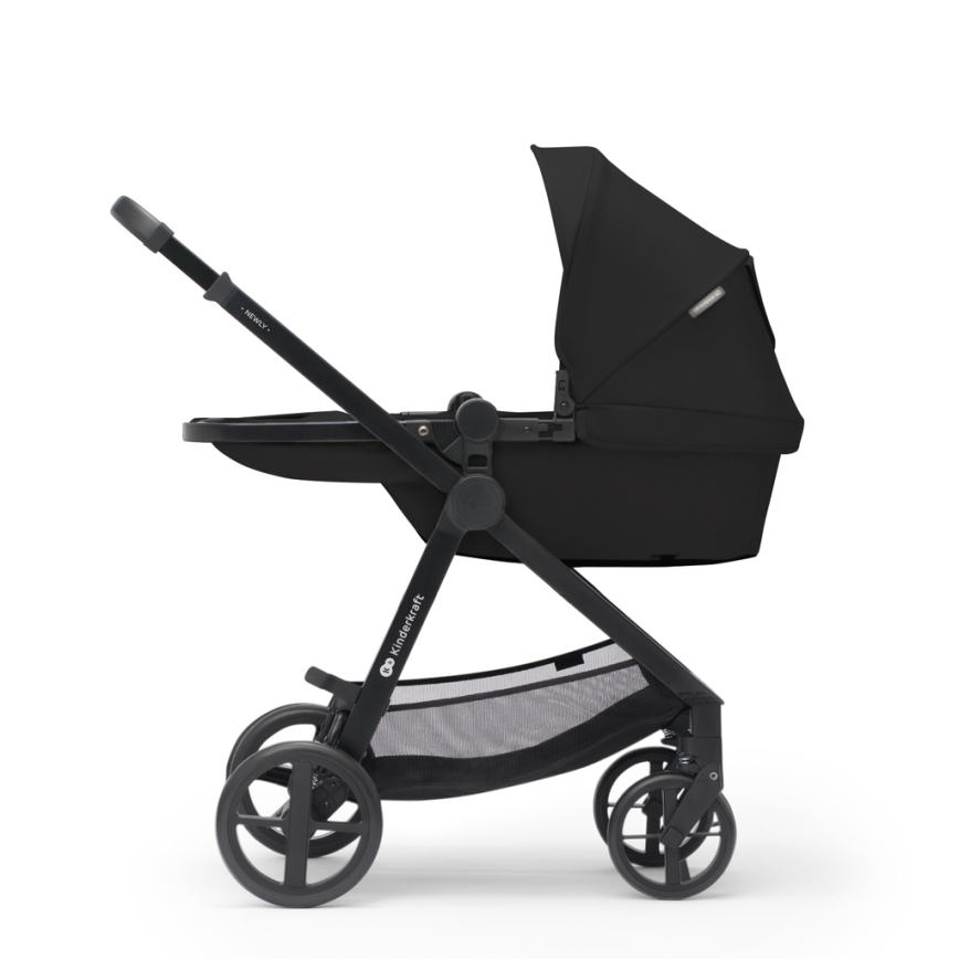 KINDERKRAFT - Poussette combinée 3en1 NEWLY Classique noir  + siège auto MINK PRO
