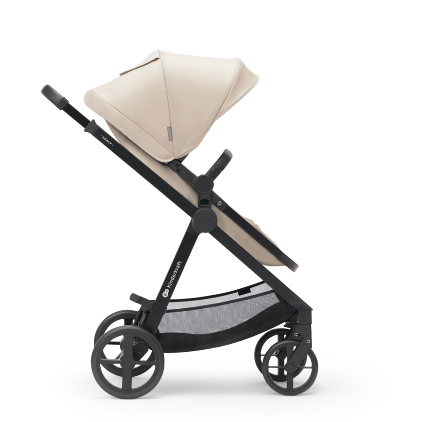 KINDERKRAFT - Poussette combinée 3en1 NEWLY Sand beige + siège auto MINK PRO