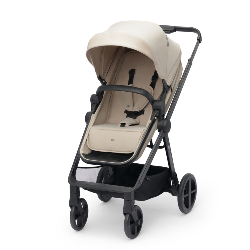 KINDERKRAFT - Poussette combinée 4en1 NEWLY Classique beige + siège auto MINK PRO avec base ISOFIX