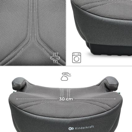 KINDERKRAFT - Réhausseur auto I-BOOST 2 PRO i-Size 125–150 cm gris