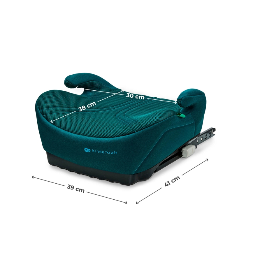 KINDERKRAFT - Rehausseur auto I-BOOST 2 PRO i-Size 125–150 cm turquoise