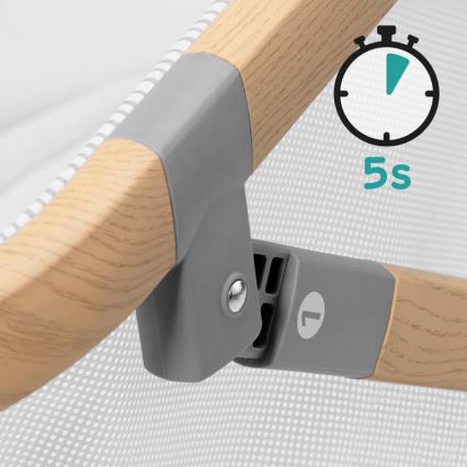 KINDERKRAFT - Reisbedje 4in1 SOFI grijs