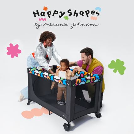 KINDERKRAFT - Reisbedje JOY 2 Happy shapes