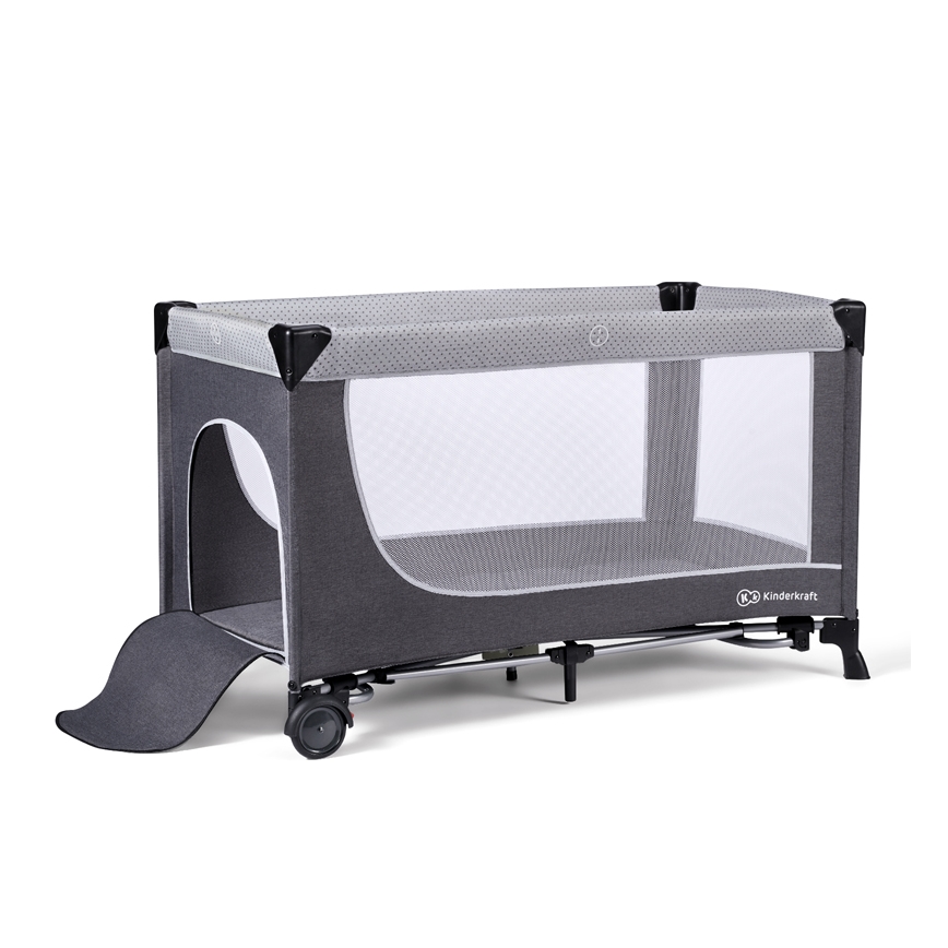 KINDERKRAFT SELECT - Berceau de voyage LEODY gris