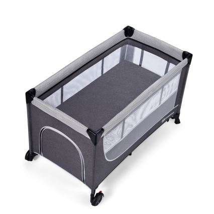 KINDERKRAFT SELECT - Berceau de voyage LEODY gris