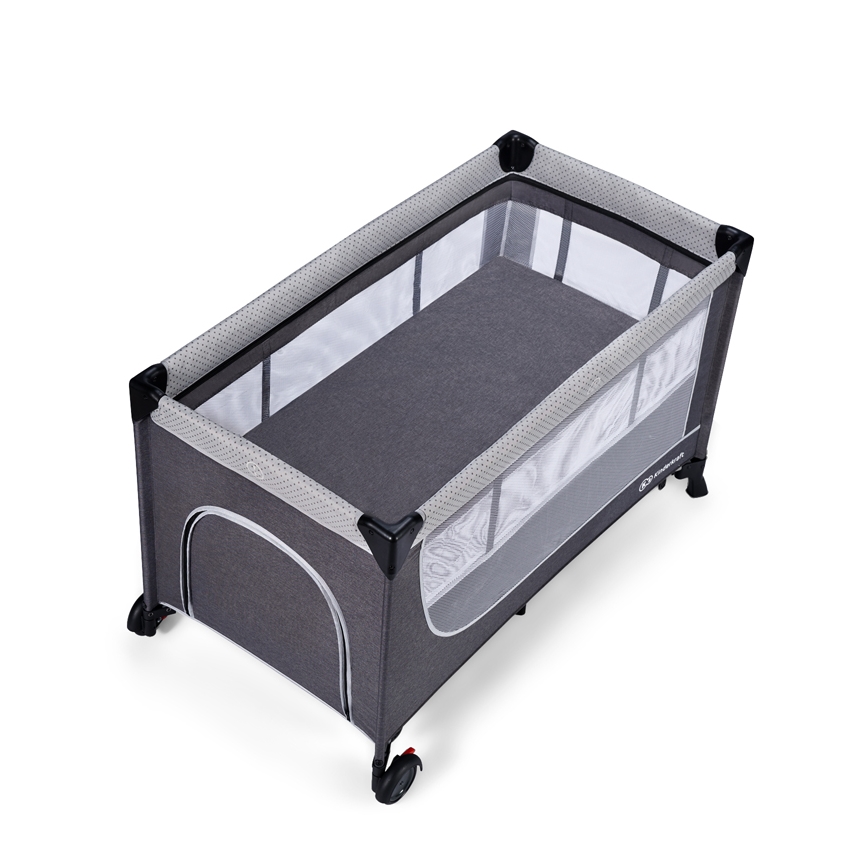 KINDERKRAFT SELECT - Berceau de voyage LEODY gris