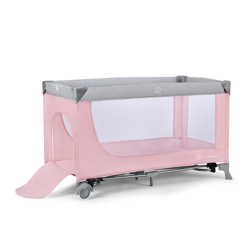 KINDERKRAFT - Berceau de voyage LEODY rose