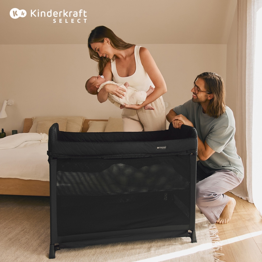 KINDERKRAFT SELECT - Berceau de voyage MOON DREAM noir