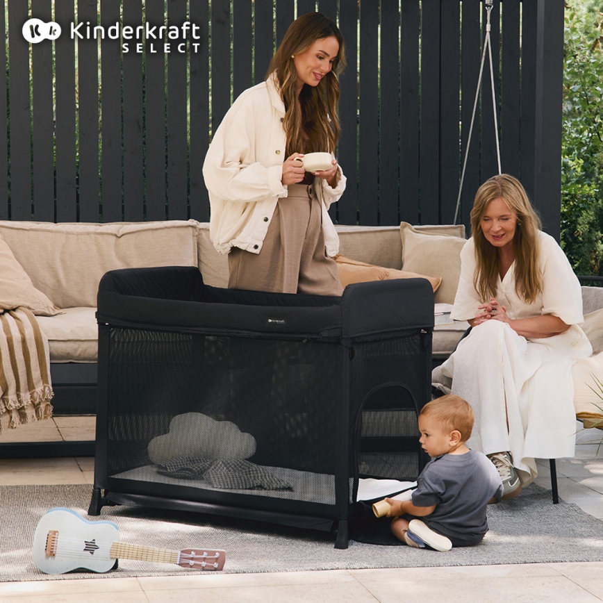 KINDERKRAFT SELECT - Berceau de voyage MOON DREAM noir