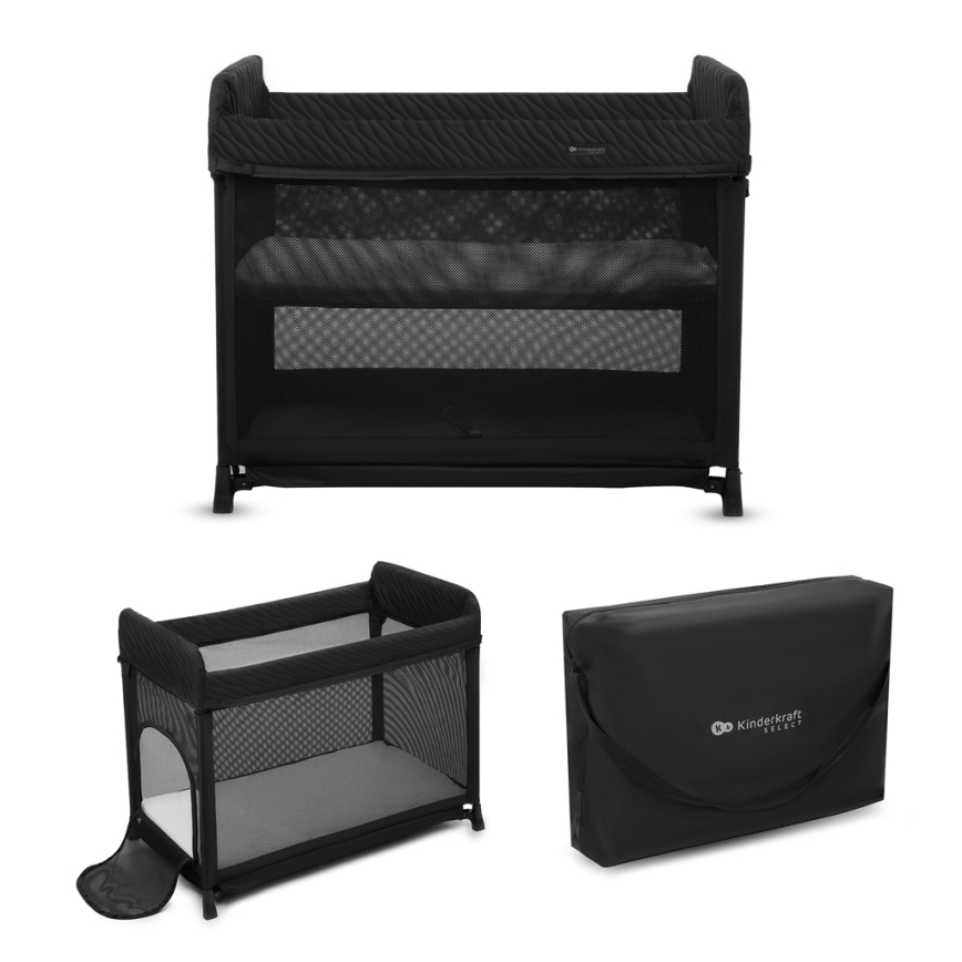 KINDERKRAFT SELECT - Berceau de voyage MOON DREAM noir