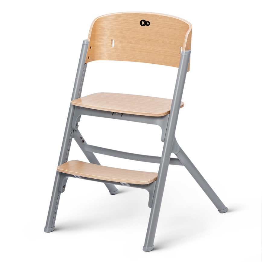 KINDERKRAFT SELECT - Chaise haute enfant 3 en 1 LIVY Premium chêne + transat pour bébé CALMEE