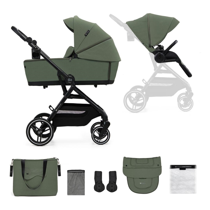 KINDERKRAFT SELECT - Combinatiekinderwagen 2-in-1 YOXI Mystic groen