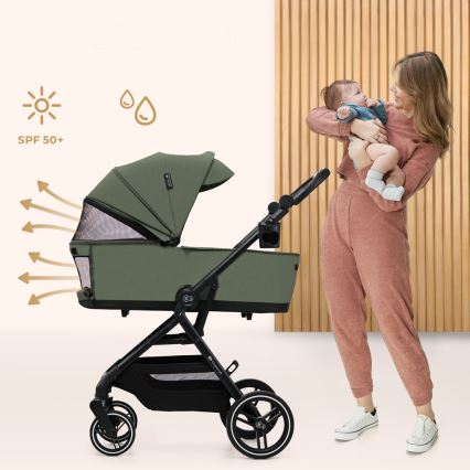 KINDERKRAFT SELECT - Combinatiekinderwagen 2-in-1 YOXI Mystic groen