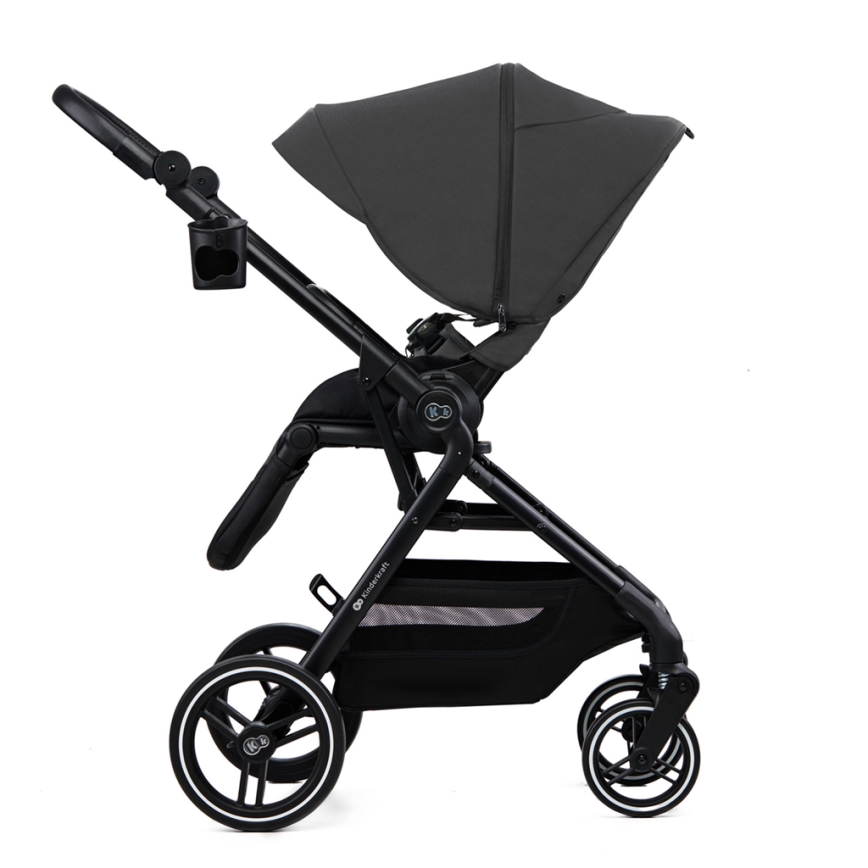 KINDERKRAFT SELECT - Combinatiekinderwagen 2in1 YOXI Moonlight grijs