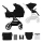 KINDERKRAFT SELECT - Combinatiekinderwagen 2in1 YOXI Pure zwart