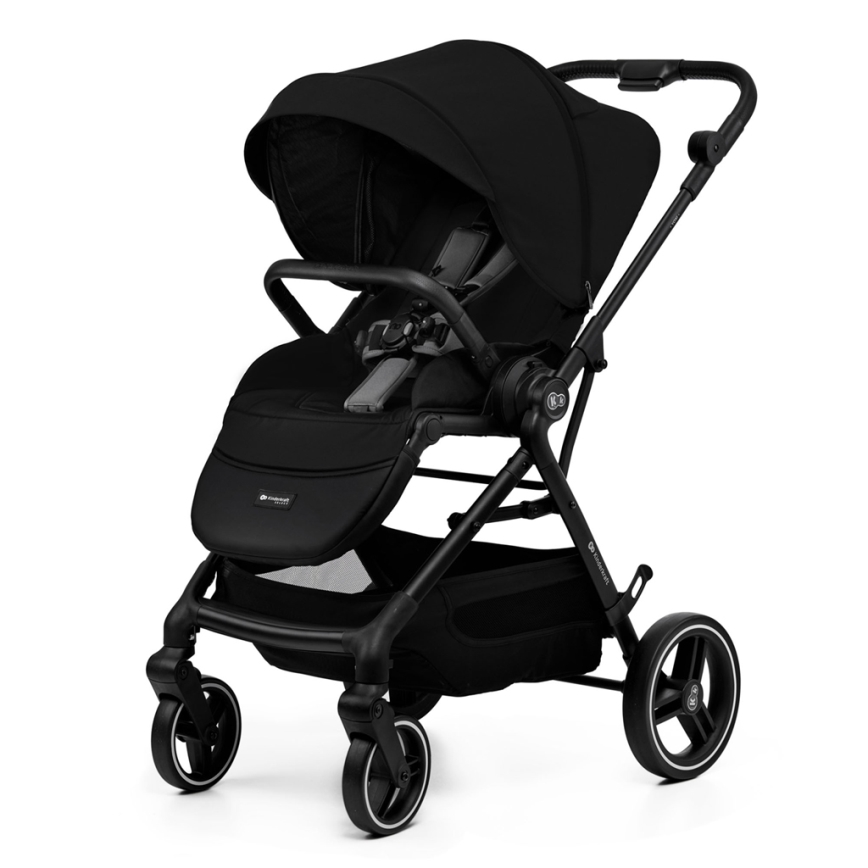 KINDERKRAFT SELECT - Combinatiekinderwagen 2in1 YOXI Pure zwart