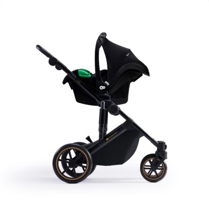 KINDERKRAFT SELECT - Combinatiekinderwagen 3in1 PRIME 2 Premium Venezian zwart + autostoel