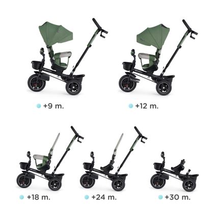 KINDERKRAFT SELECT - Driewieler voor kinderen SPINSTEP Premium groen