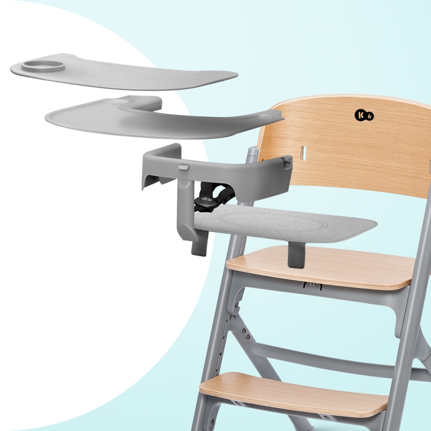 KINDERKRAFT SELECT - Kinder eetstoel 3in1 LIVY Premium eiken