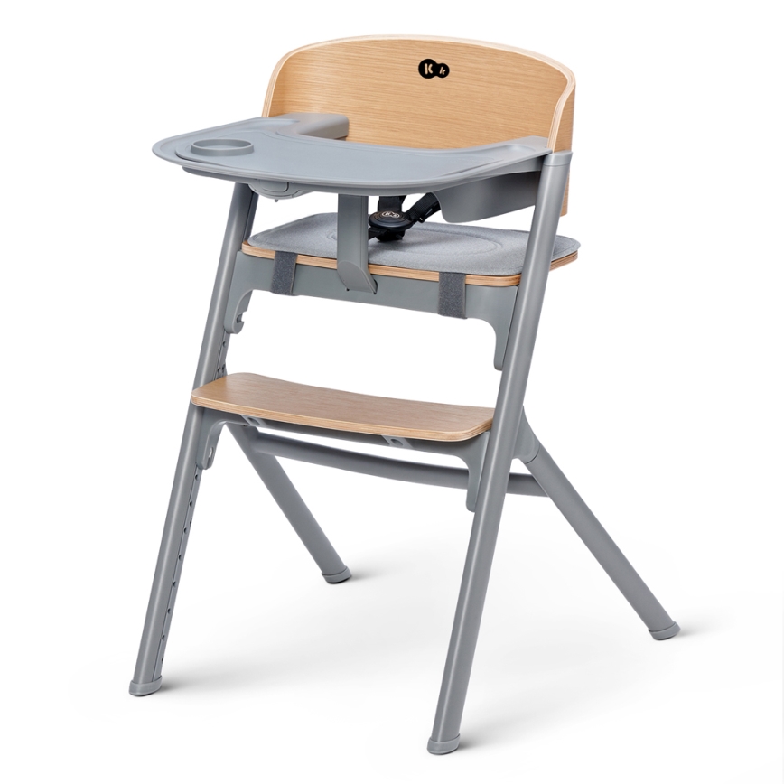KINDERKRAFT SELECT - Kinder eetstoel 3in1 LIVY Premium eiken + ligstoel CALMEE