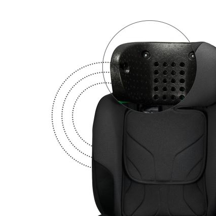 KINDERKRAFT SELECT - Kinderautostoel I-FIX (40-150 cm) Grafietzwart