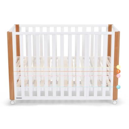 KINDERKRAFT SELECT - Kinderledikant 4-in-1 KOYA Premium beuk/dennenhout