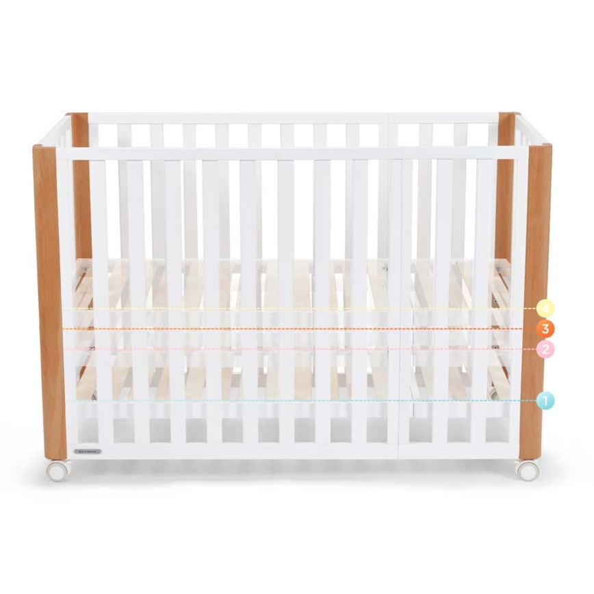 KINDERKRAFT SELECT - Kinderledikant 4-in-1 KOYA Premium beuk/dennenhout