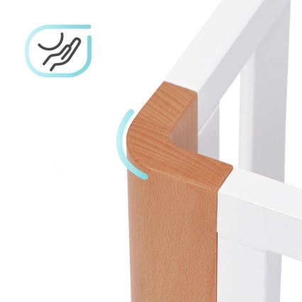KINDERKRAFT SELECT - Lit bébé 4 en 1 KOYA Premium hêtre/pin