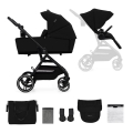 KINDERKRAFT SELECT - Poussette combinée 2en1 YOXI Pure noir