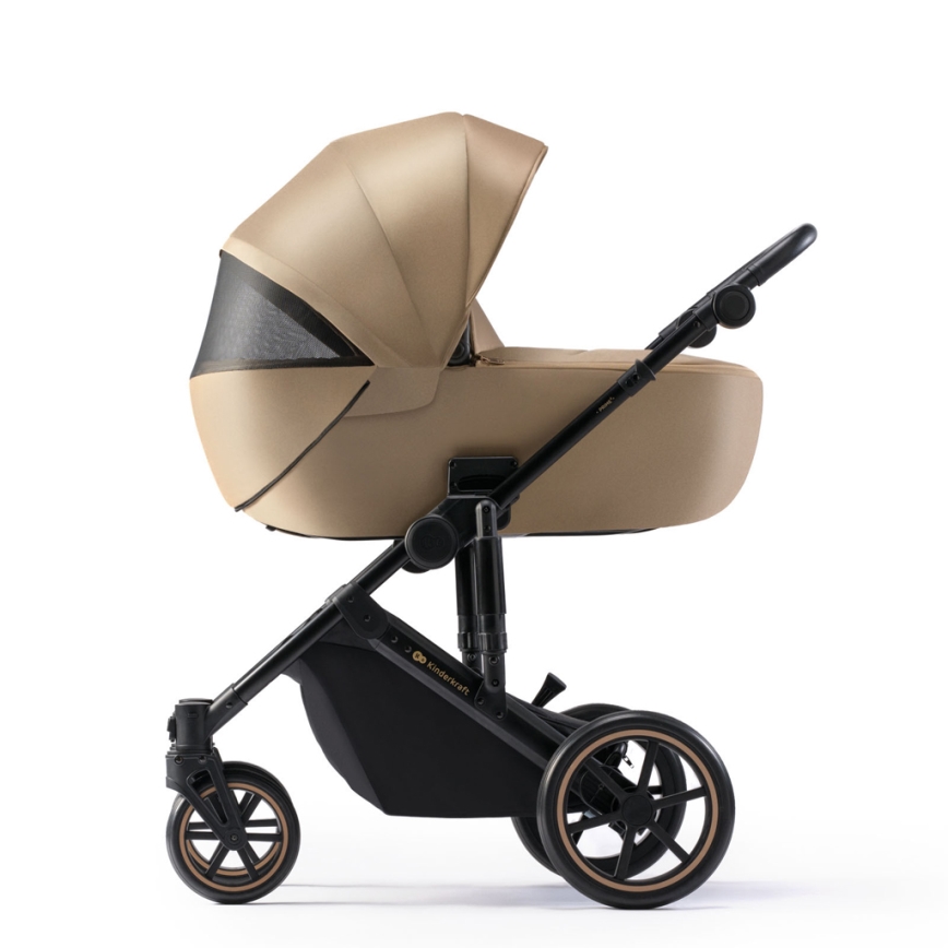 KINDERKRAFT SELECT - Poussette combinée 3en1 PRIME 2 Premium Sandrose beige + siège auto