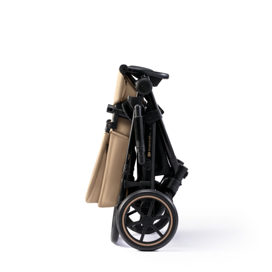 KINDERKRAFT SELECT - Poussette combinée 3en1 PRIME 2 Premium Sandrose beige + siège auto