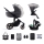 KINDERKRAFT SELECT - Poussette combinée 3en1 PRIME 2 Premium Shadow gris + siège auto