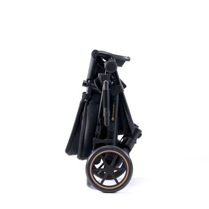KINDERKRAFT SELECT - Combinatie 3-in-1 kinderwagen PRIME 2 Premium Venezian black + autostoeltje