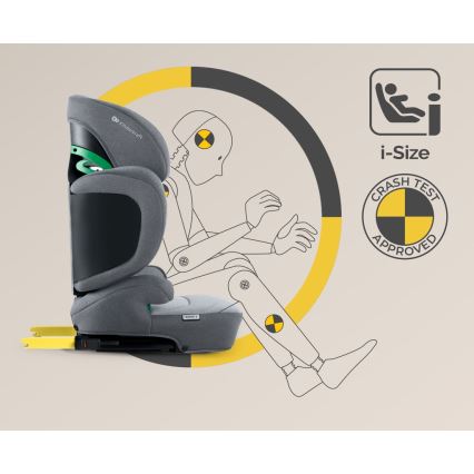 KINDERKRAFT SELECT - Siège auto XPAND 2 i-Taille (100-150 cm) Premium Fusée gris