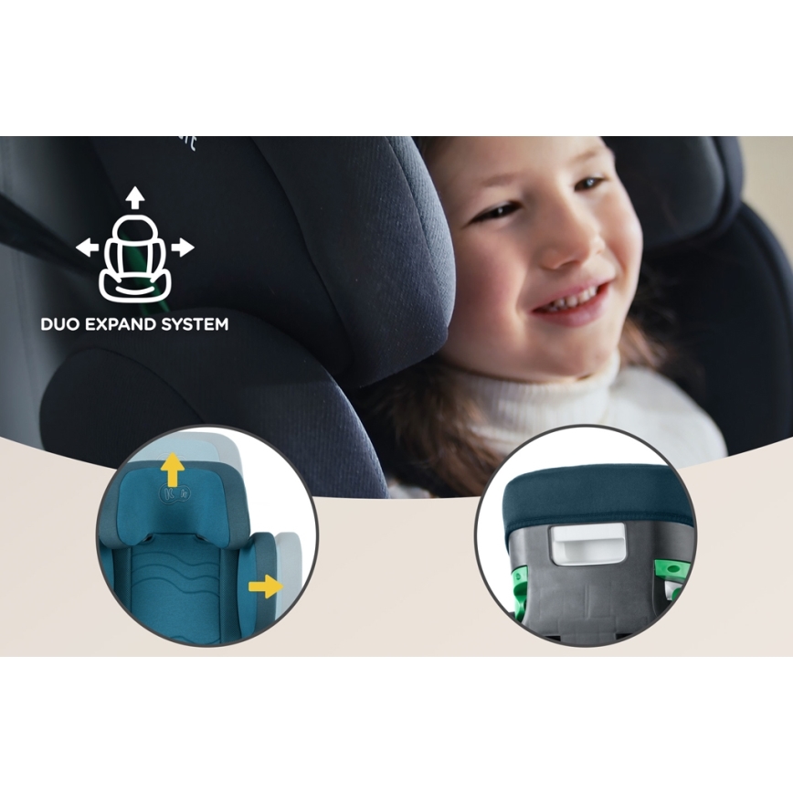 KINDERKRAFT SELECT - Siège auto XPAND 2 i-Taille (100-150 cm) Premium Harbour bleu