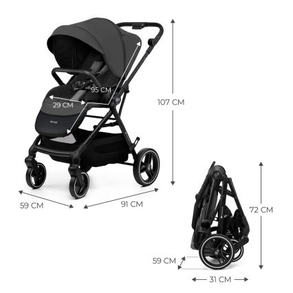 KINDERKRAFT SELECT - Sportieve buggy YOXI Moonlight Grey