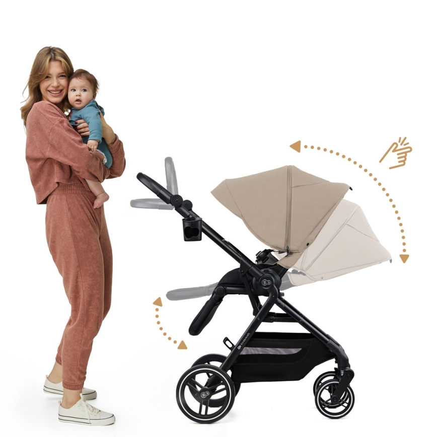 KINDERKRAFT SELECT - Sportieve kinderwagen YOXI zandbeige