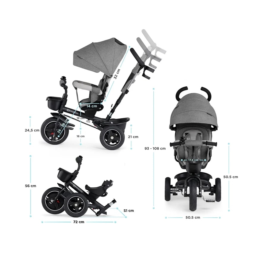 Kinderkraft SPINSTEP Tricycle Évolutif 5 en 1