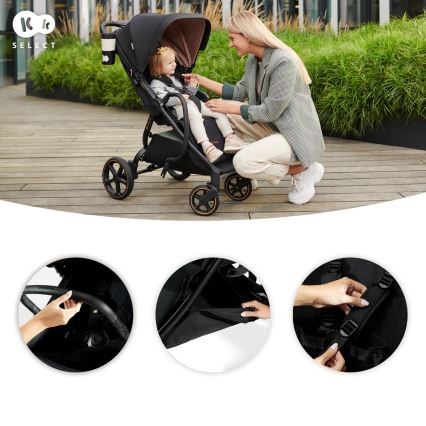 KINDERKRAFT SELECT - Wandelwagen MITZY Ink zwart