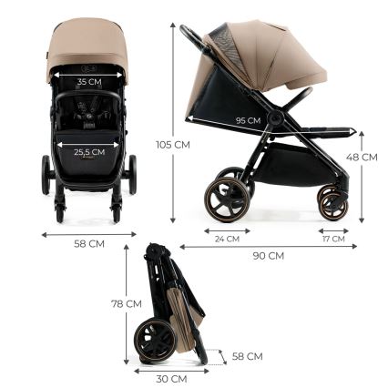 KINDERKRAFT SELECT - Wandelwagen MITZY Linen beige