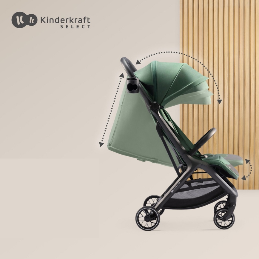 KINDERKRAFT SELECT - Wandelwagen NUBI 2 groen