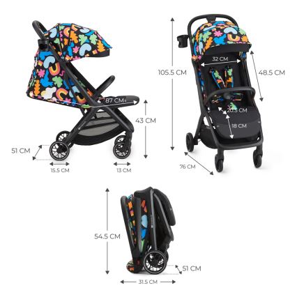 KINDERKRAFT SELECT - Wandelwagen NUBI 2 Happy shapes