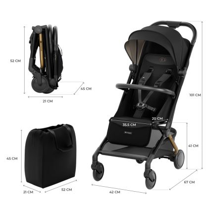 KINDERKRAFT SELECT - Wandelwagen PILOT 2 zwart