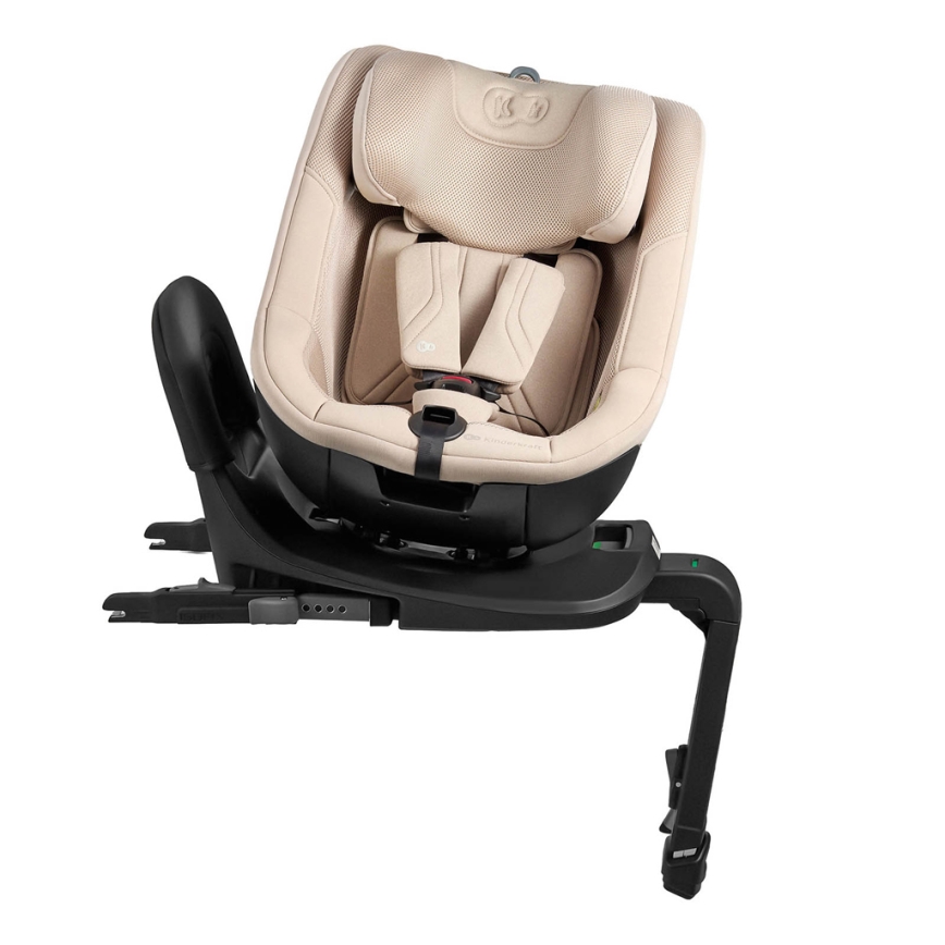 KINDERKRAFT - Siège-auto avec base rotative I-GUARD PRO i-Size 61-105 cm beige