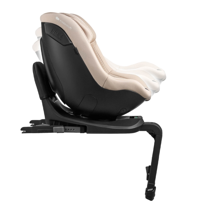 KINDERKRAFT - Siège-auto avec base rotative I-GUARD PRO i-Size 61-105 cm beige