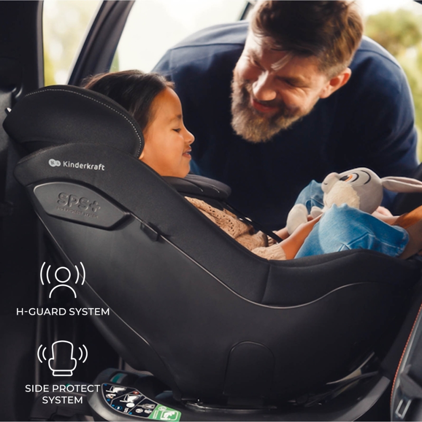 KINDERKRAFT - Siège auto avec base rotative I-GUARD PRO i-Size 61-105 cm noir