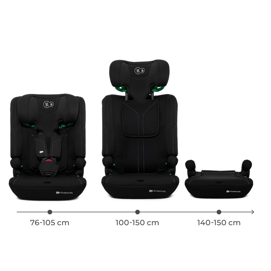 KINDERKRAFT - Siège auto I-COMFY i-Size 76-150 cm noir