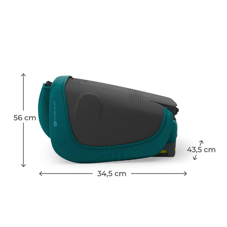 KINDERKRAFT - Siège-auto pliable UNITY 2 i-Size 100–150 cm turquoise