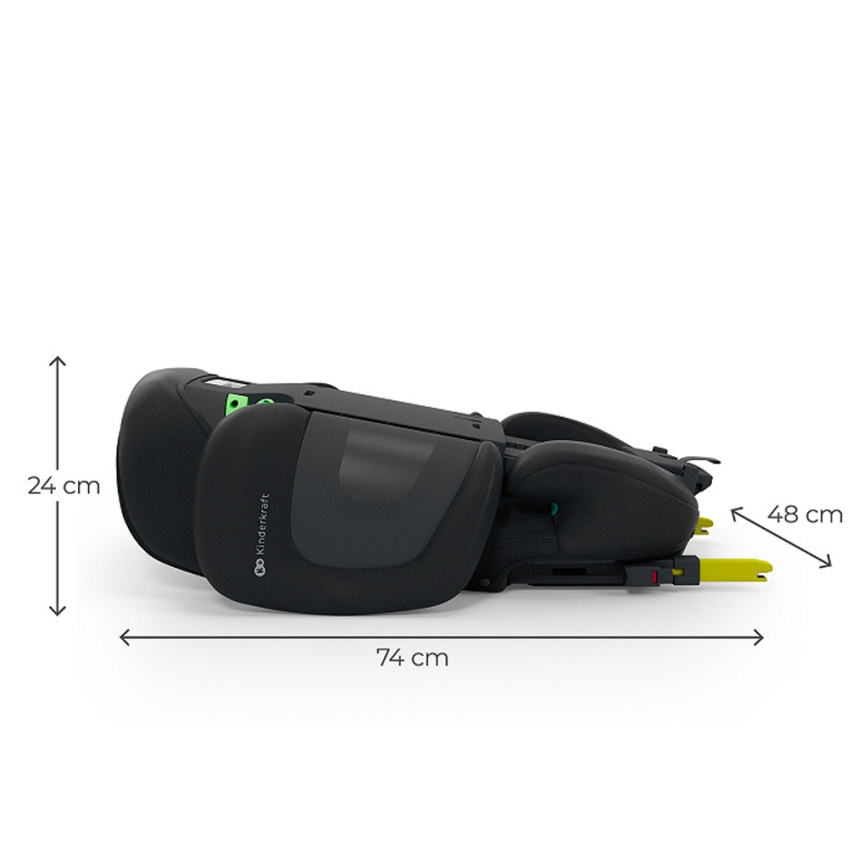 KINDERKRAFT - Siège-auto pliable XPAND 2 PRO 100-150 cm noir